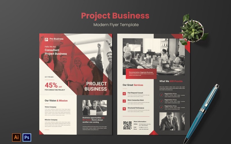 Project Business Modern Flyer Corporate Identity