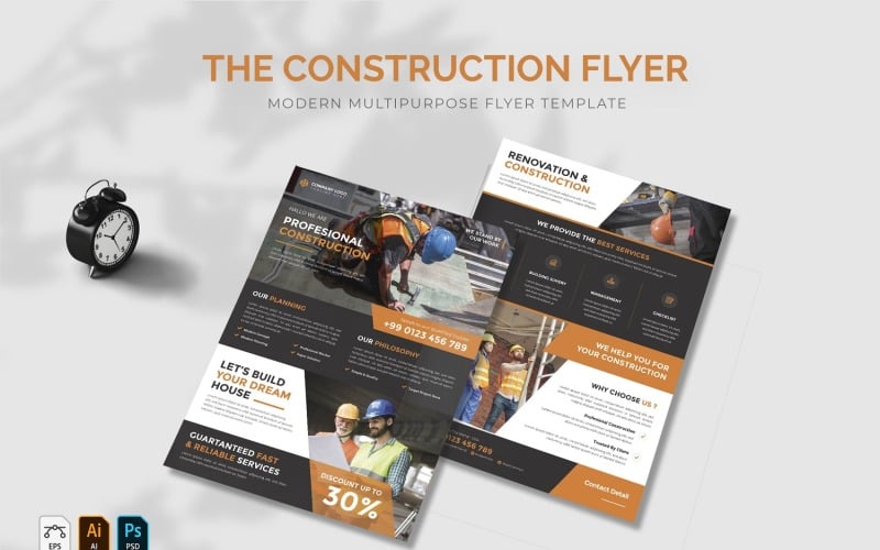 The Construction Flyer Template Corporate Identity