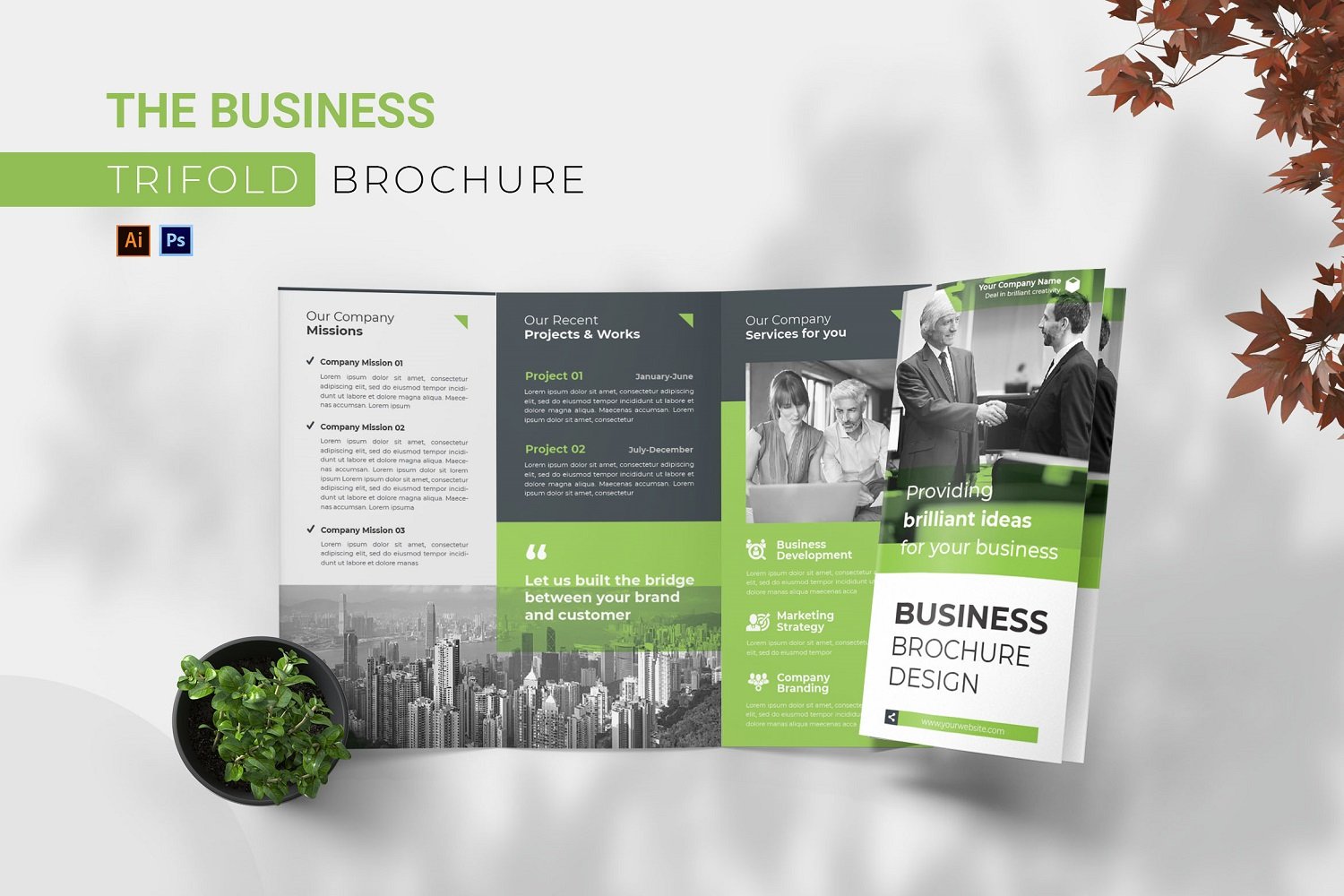 Template #180503 Brochure Business Webdesign Template - Logo template Preview