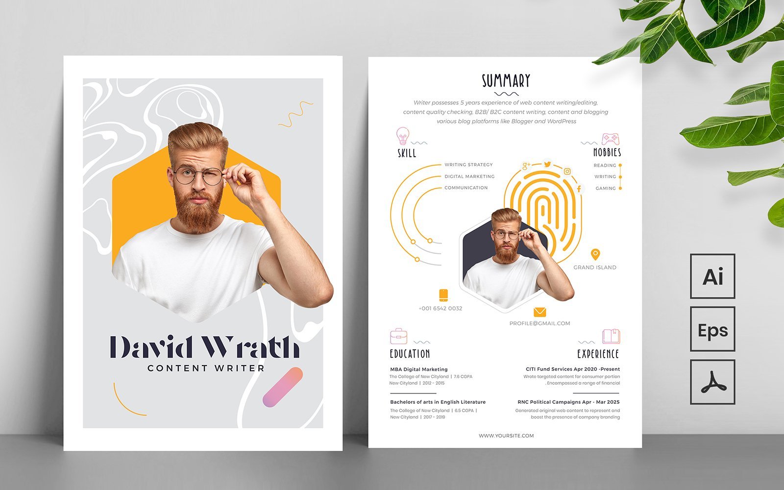 Kit Graphique #180560 Minimal Cv Divers Modles Web - Logo template Preview