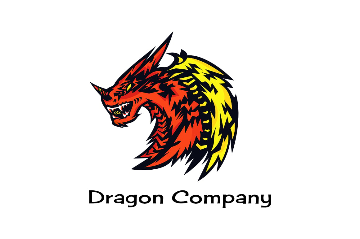 Kit Graphique #180594 Dragon Tte Divers Modles Web - Logo template Preview