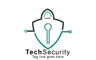 Tech And Security Logo Template