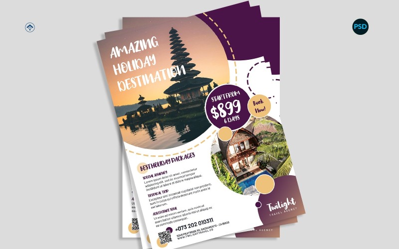 Travel Promotion Flyer V2 Corporate Identity