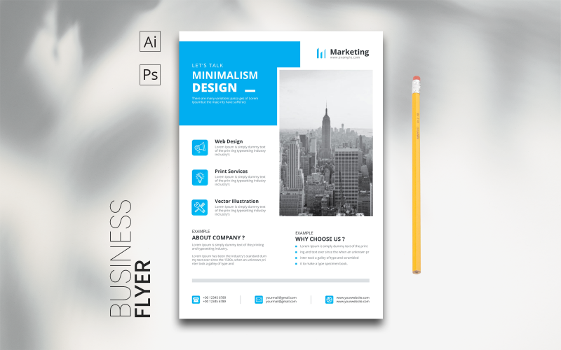 Clean & Minimal Business Flyer Corporate Identity