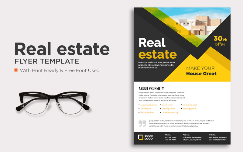 Real Estate Abstract business cover template Corporate Identity