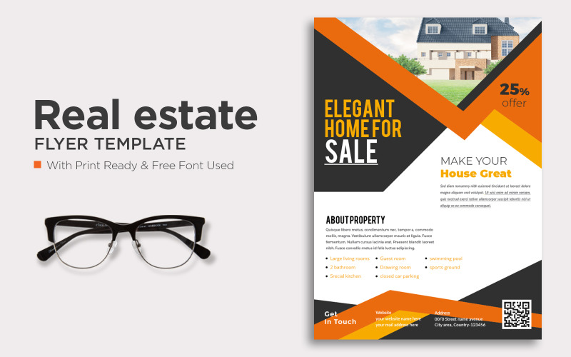 Real Estate Vertical Flyer Corporate Identity