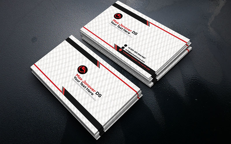 Simple Business Card So-31 Corporate Identity