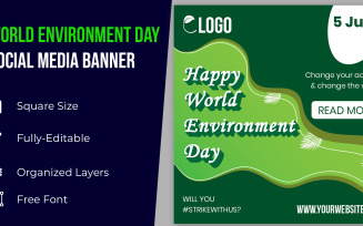 World Environment Day Social Media Design