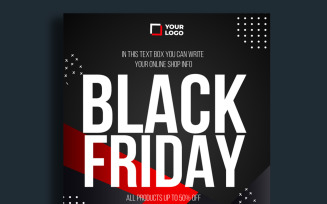 Banner Template for Black Friday Clearance