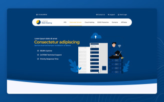 BeatCoin - Homepage for Hosting Service Sites - PSD template