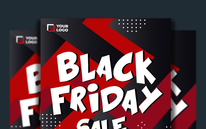 Black Friday Concept Flyer Template Design Corporate Identity