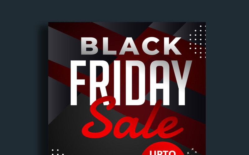 Flyer Template for Black Friday Sale with Photo Corporate Identity