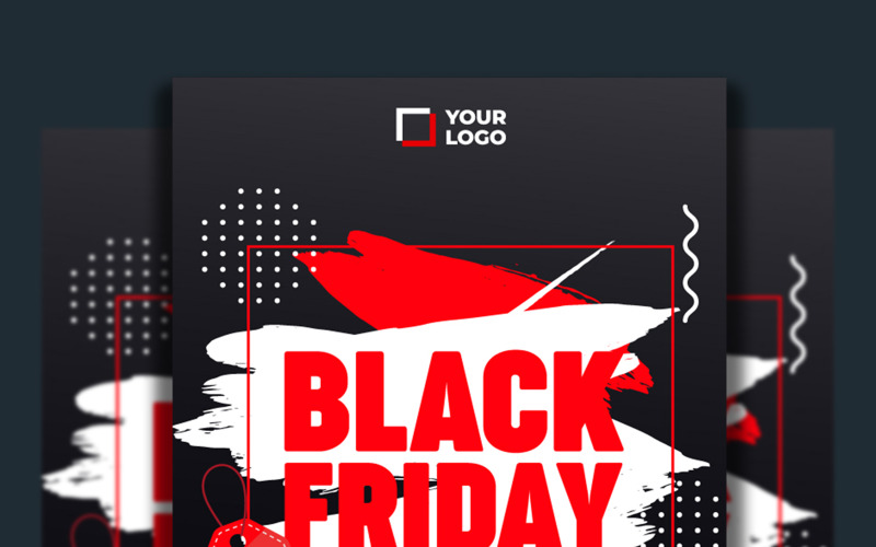 Flyer Template for Black Friday Sale Corporate Identity