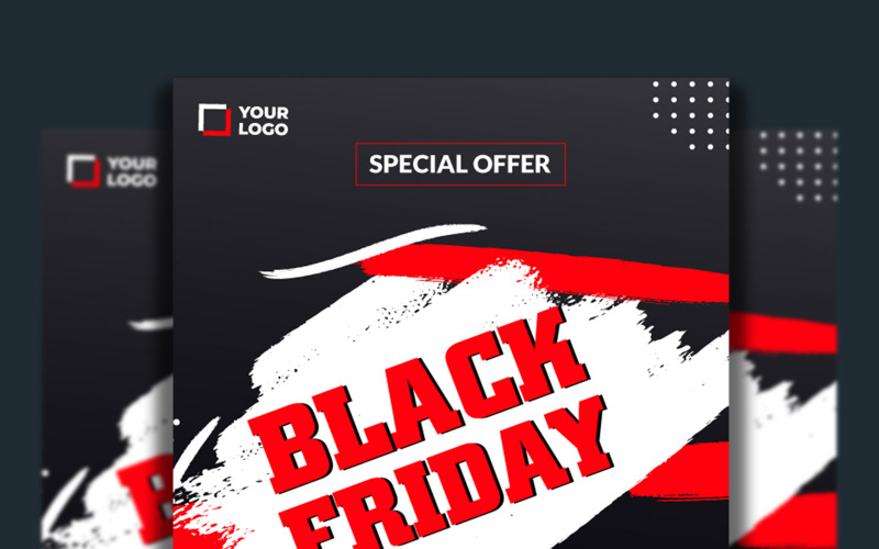 Hand Drawn Black Friday Flyer Template Corporate Identity