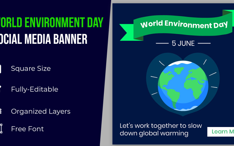 Happy World Environment Day Banner Design Corporate Identity