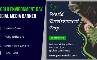 Happy World Environment Day Social Media Poster