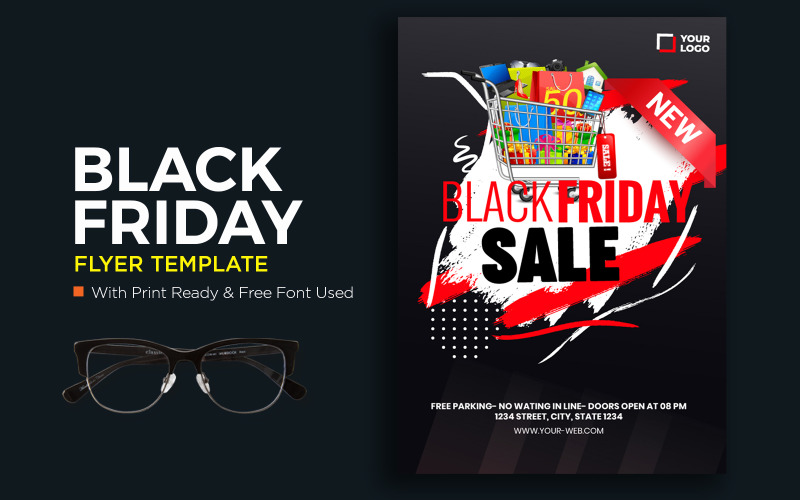 Special Offer Black Friday Flyer Template Corporate Identity