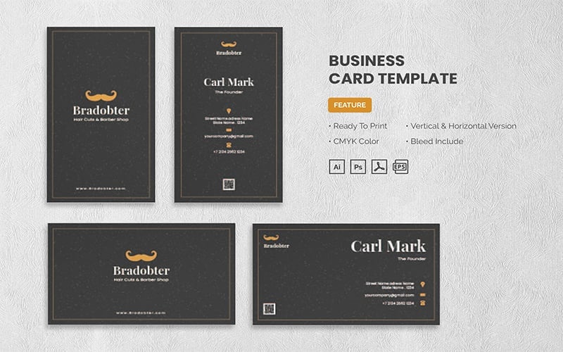 Template #180819 Card Stationery Webdesign Template - Logo template Preview