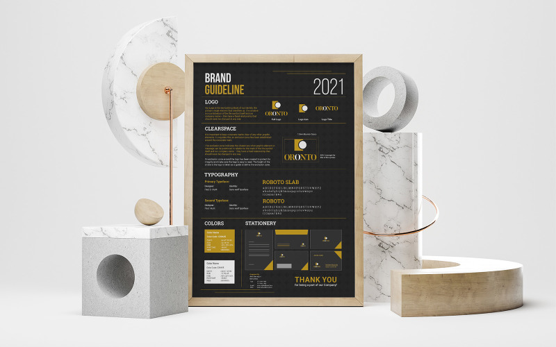 DN3 Brand Guideline Poster Template Corporate Identity