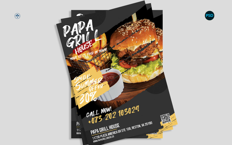 Food Resto Promotion Flyer V5 Corporate Identity