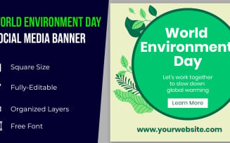 Happy World Environment Day Idea Social Media Banner