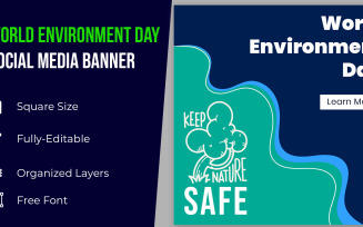 Nature Happy World Environment Day Banner