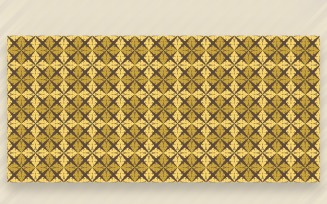 Ornament Pattern Golden & Chocolate Background