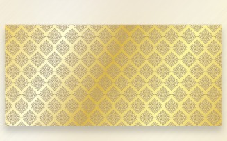 Ornament Pattern Golden & Suntan Background