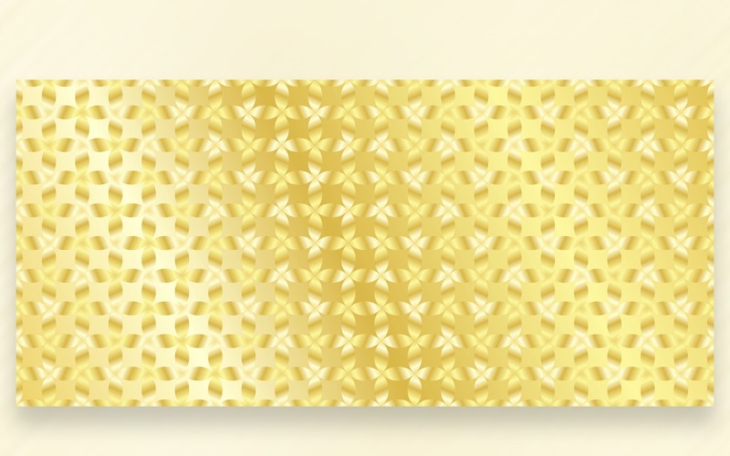 Ornament Pattern Golden & Yellow Background