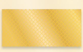 Ornament Pattern Golden Background