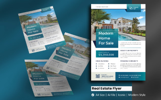 Real Estate Flyer Brochure Corporate Identity Template