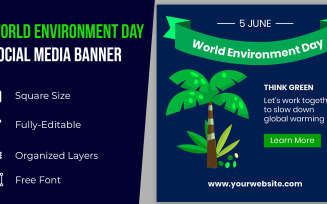 Unique World Environment Day Social Media Banner