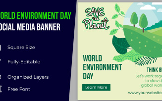 World Environment Day With Nature Corporate identity template