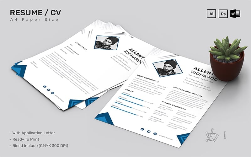 Kit Graphique #180911 Resume Business Divers Modles Web - Logo template Preview