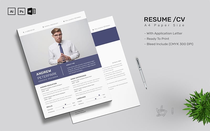 Kit Graphique #180912 Resume Business Divers Modles Web - Logo template Preview