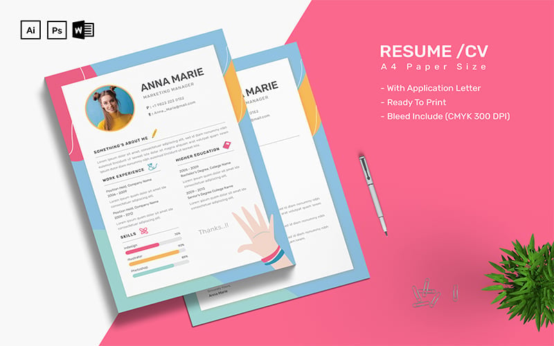 Kit Graphique #180913 Resume Business Divers Modles Web - Logo template Preview