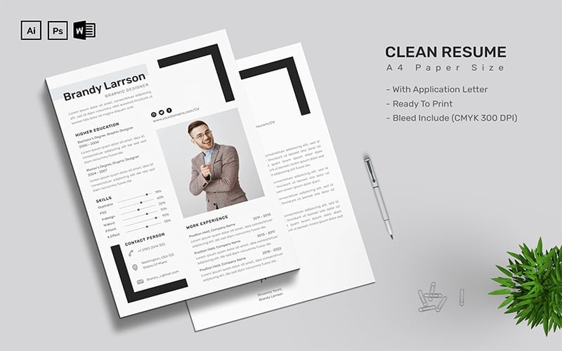 Kit Graphique #180915 Rsum Business Divers Modles Web - Logo template Preview