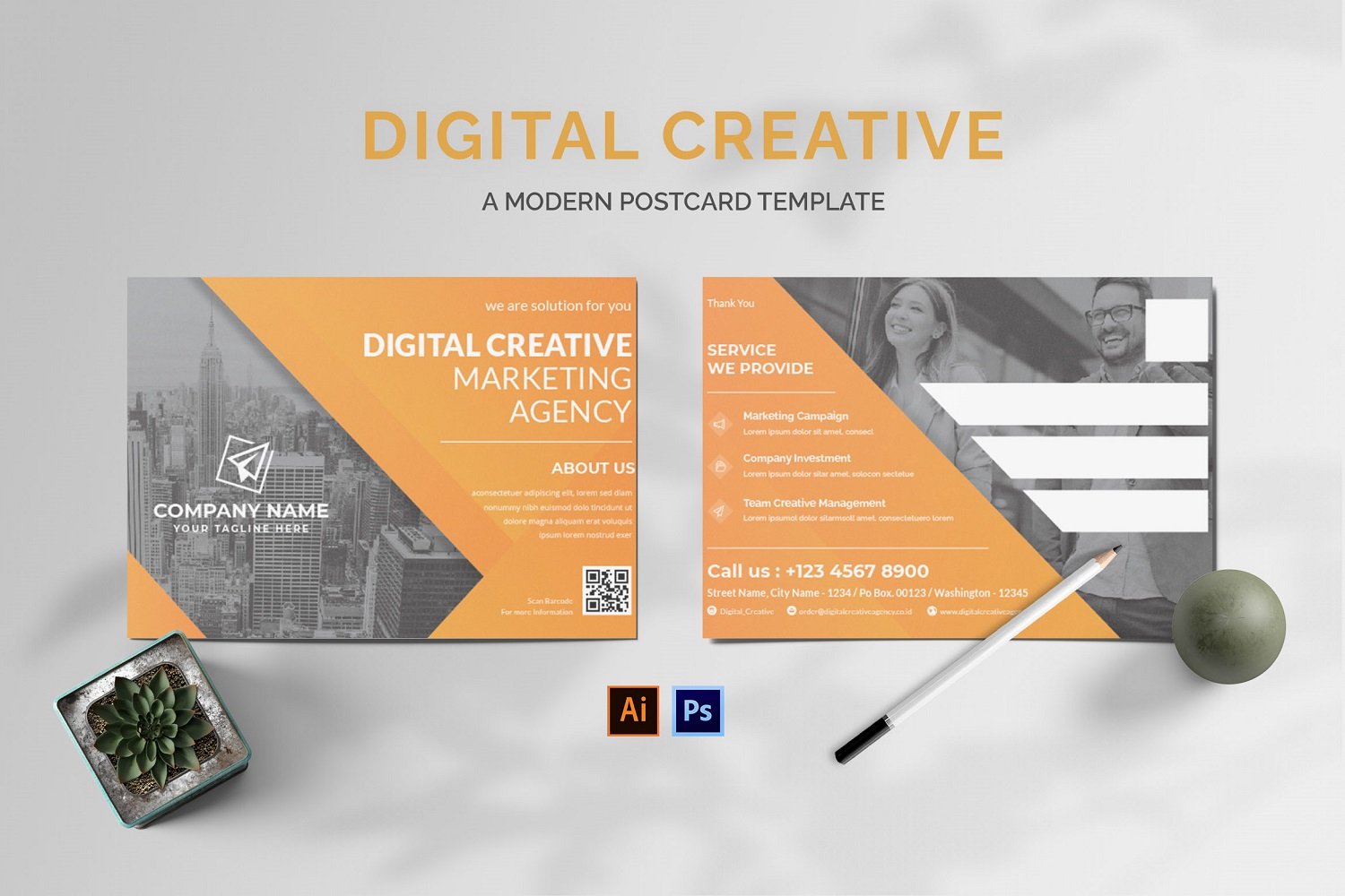 Kit Graphique #180990 Postcarte Carte Divers Modles Web - Logo template Preview