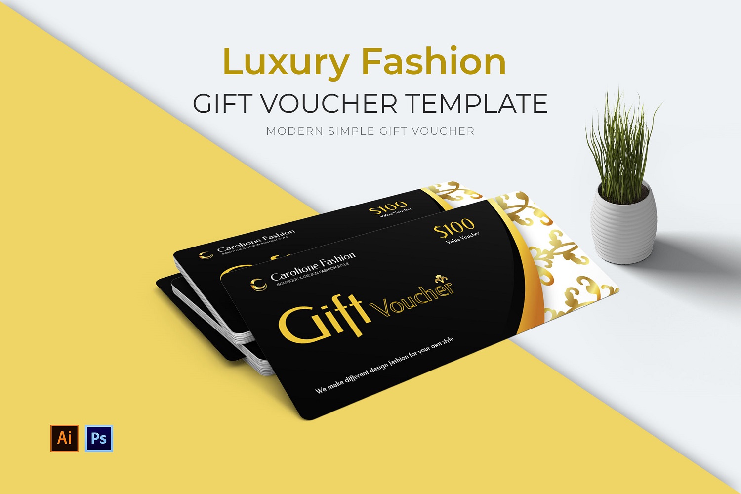 Template #180995 Voucher Gift Webdesign Template - Logo template Preview