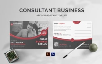 Consultant Business Postcard