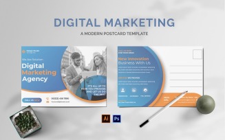 Digital Marketing Postcard
