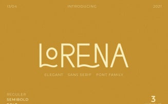 Lorena Typeface Modern Elegant Fonts