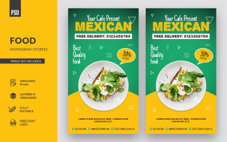 Mexican Food Instagram Social Media Stories Banner