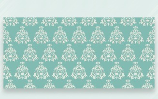 Ornament Pattern Tiffany & Whit Background