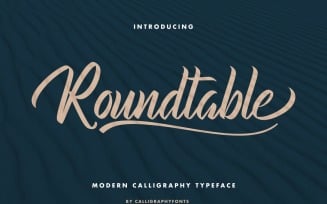 Roundtable Brush Calligraphy Font