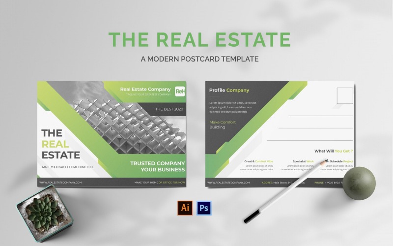 The Real Estate Post Card Corporate Identity
