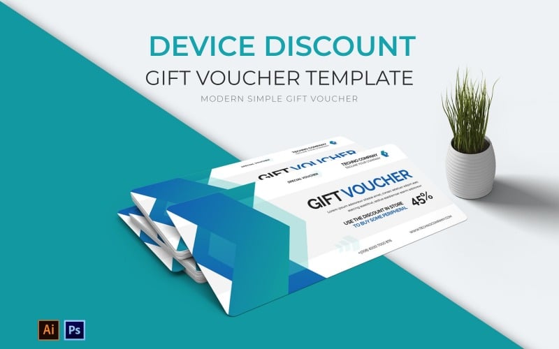 Device Discount Gift Voucher Corporate Identity