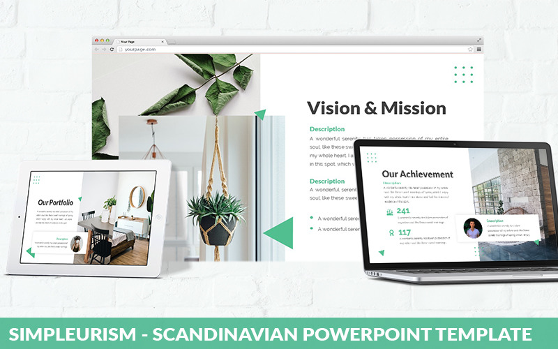 Simpleurism - Scandinavian Powerpoint Template PowerPoint Template
