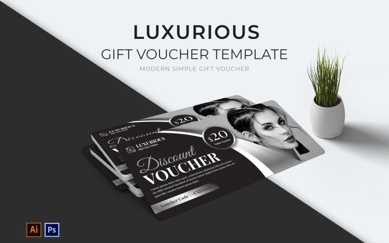 The Luxurious Gift Voucher Corporate Identity