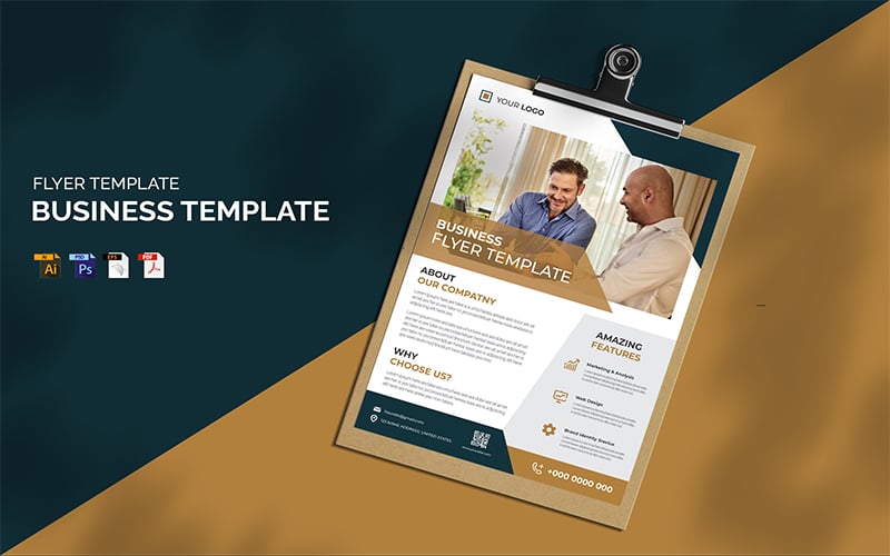 Template #181198 Brochure Poster Webdesign Template - Logo template Preview